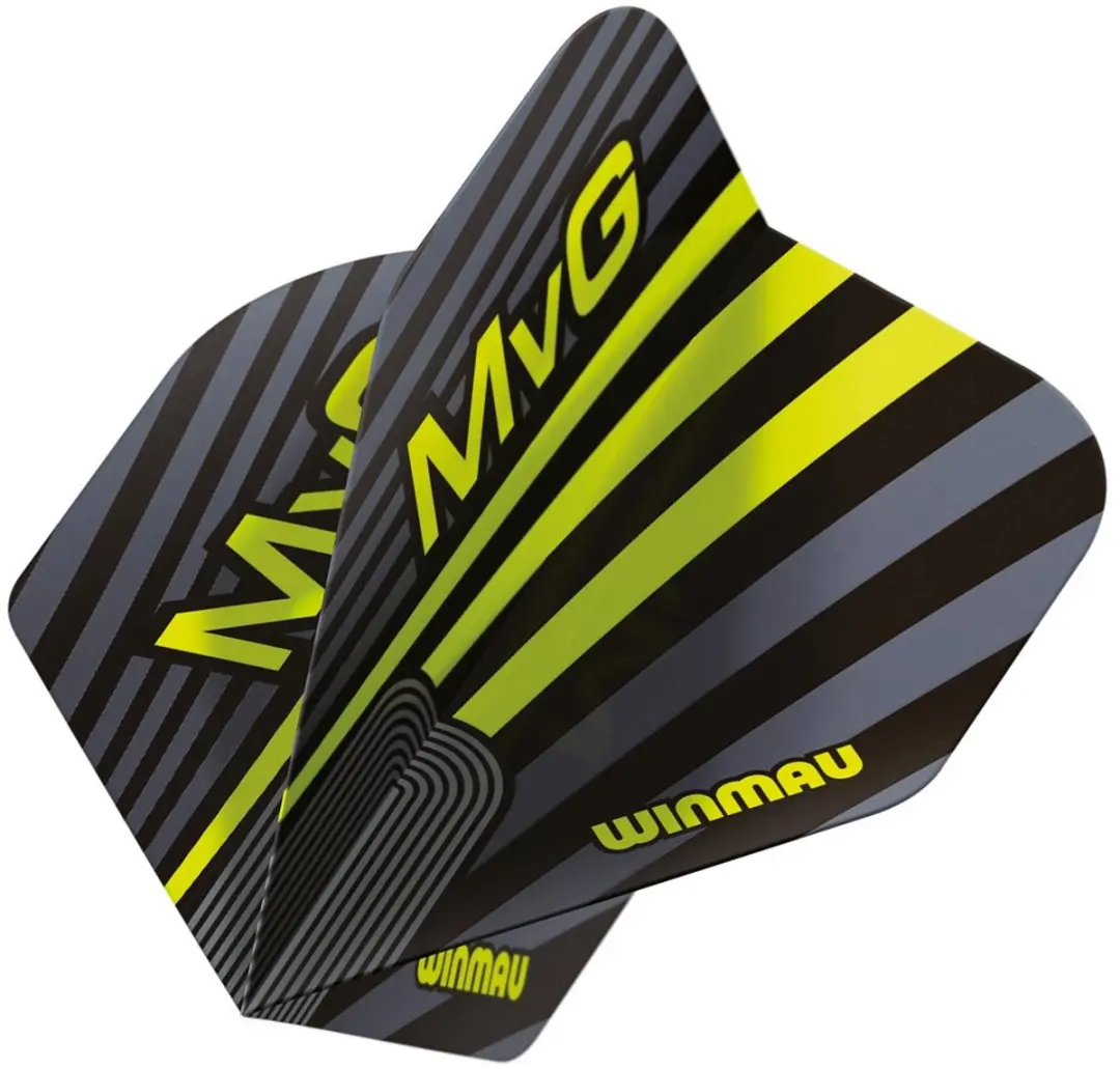 Winmau Prism Delta MVG Dart Flights - 3 Stuks - Grijs/Groen