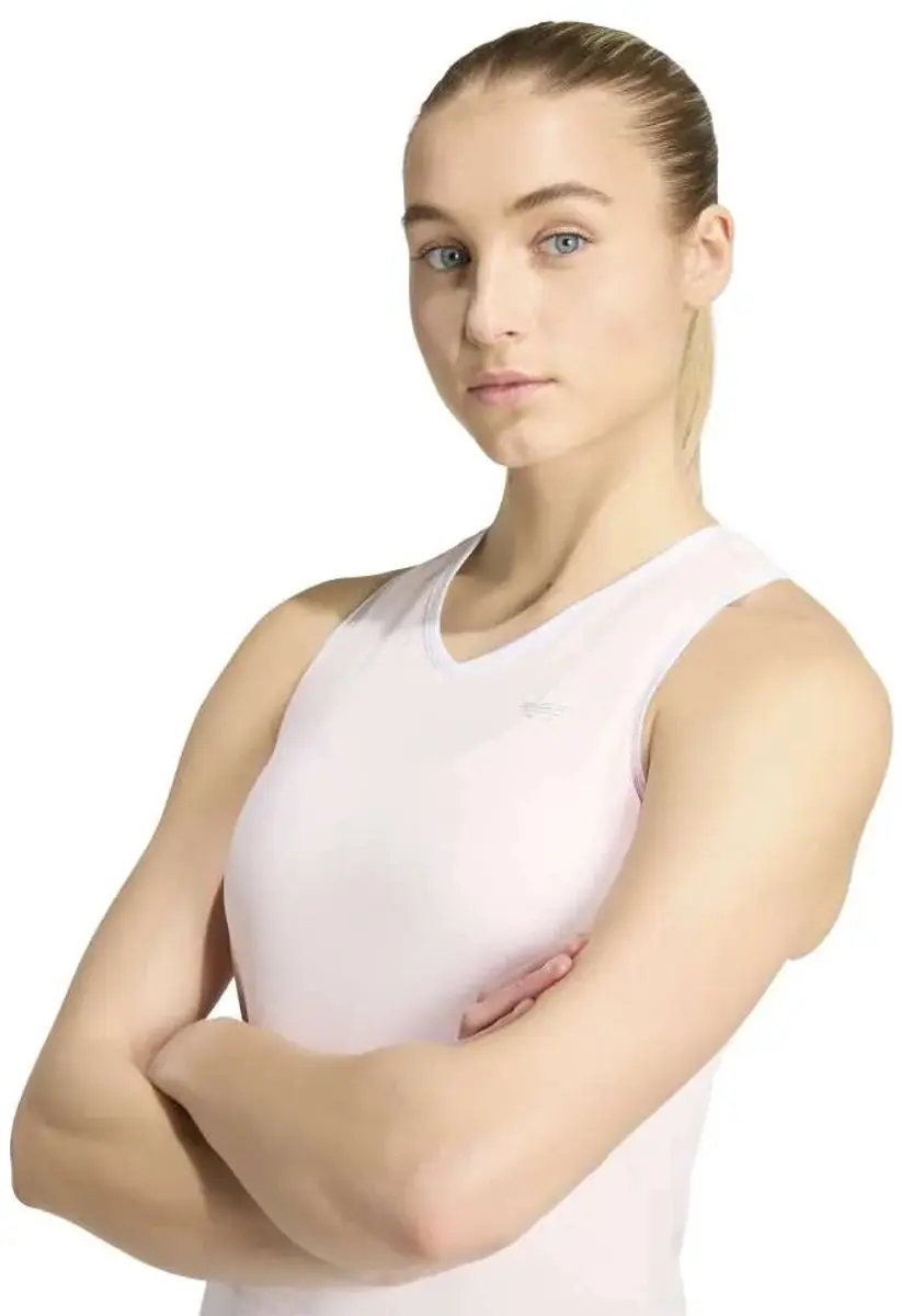Adidas Classics Mouwloos T-shirt - Roze S