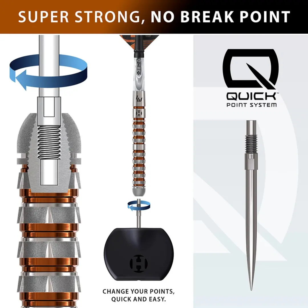 Harrows Luke Woodhouse Series 3 Dartset 25gr - 3 Stuks - 90% Tungsten