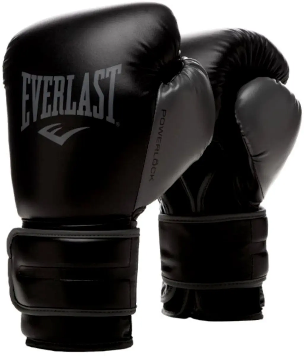 Everlast Powerlock 2R Training Handschoenen 10 oz - Zwart/Goud