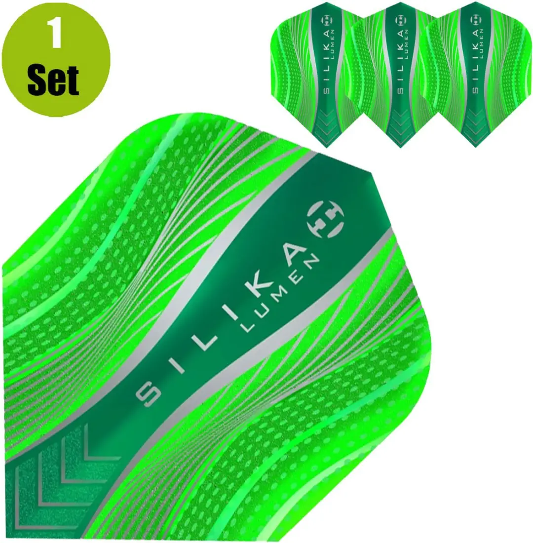 Harrows Silika Lumen Dartflights 194880 - Groen - afbeelding 3 van 3