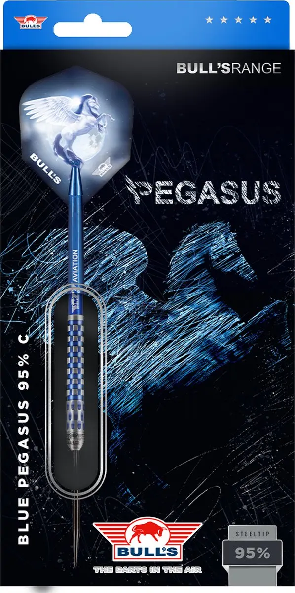 Bull's Blue Pegasus C Dartpijlen 22g - 3 Stuks
