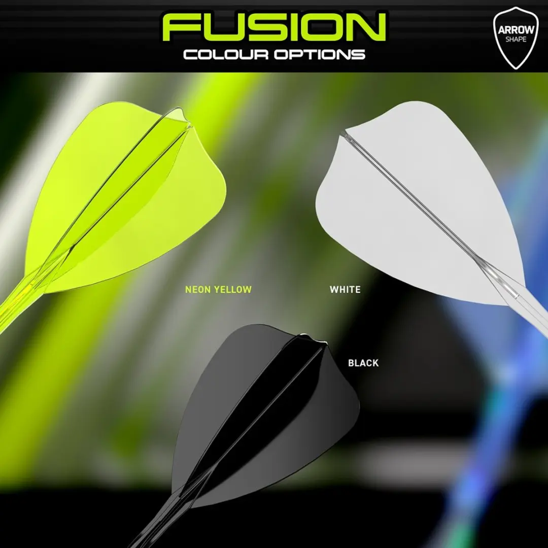 Winmau Fusion Arrow Dartvleugels - Neon Geel - 3 Stuks