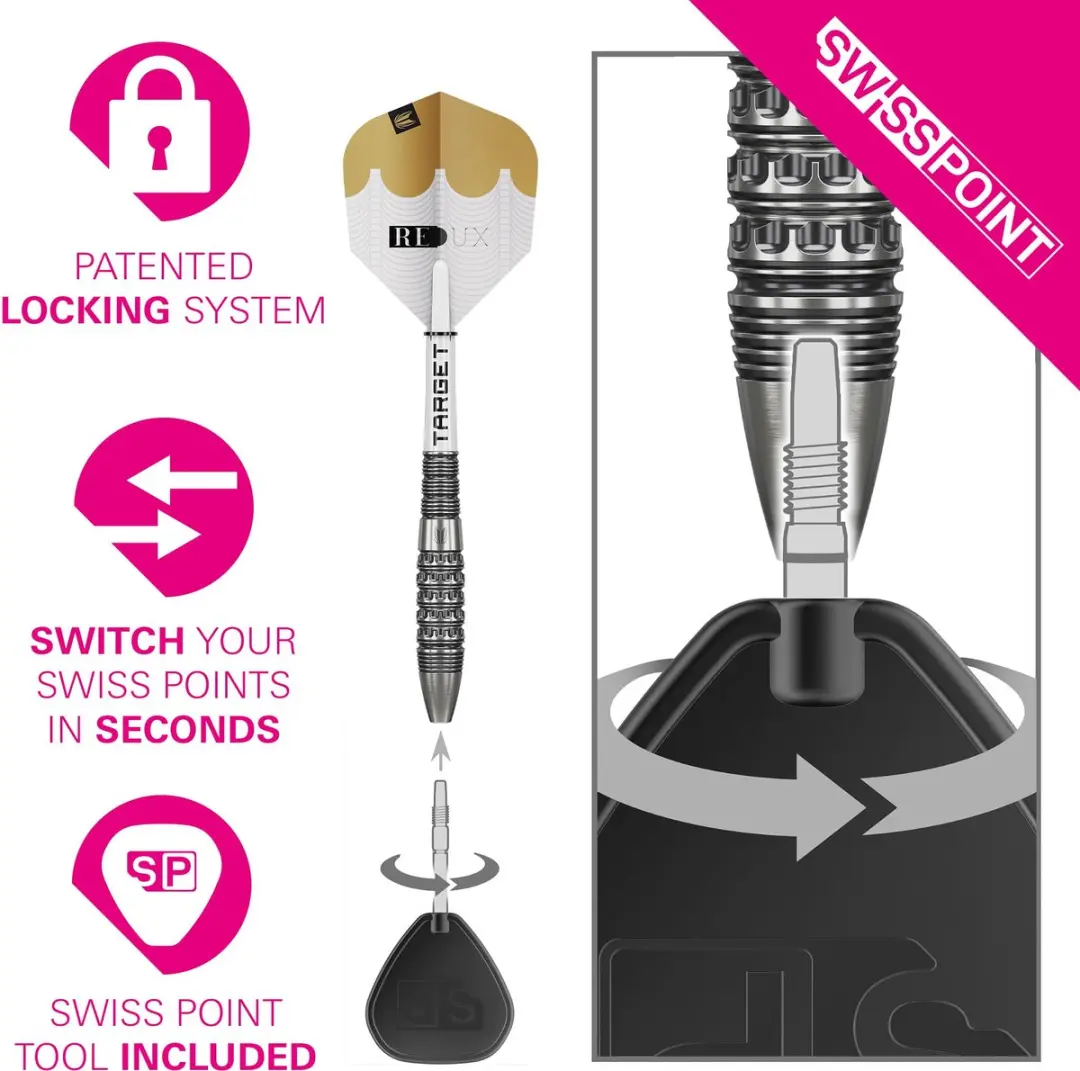 Target Redux 90% Tungsten Dartset - Barrel 02 - 3 Stuks
