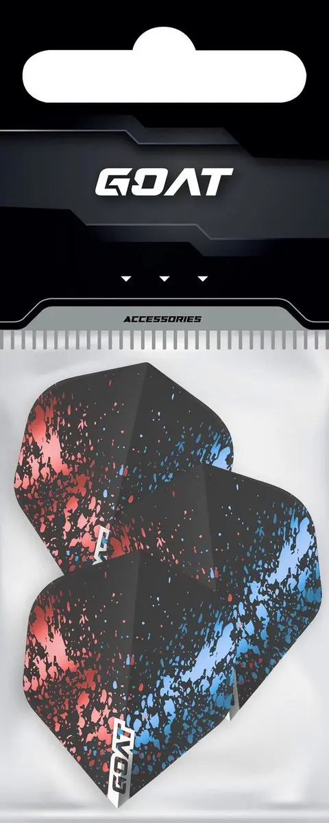 goat Inspire NO2 Dart Flights GD7005240 - 3 Stuks - Blauw/Rood/Zwart
