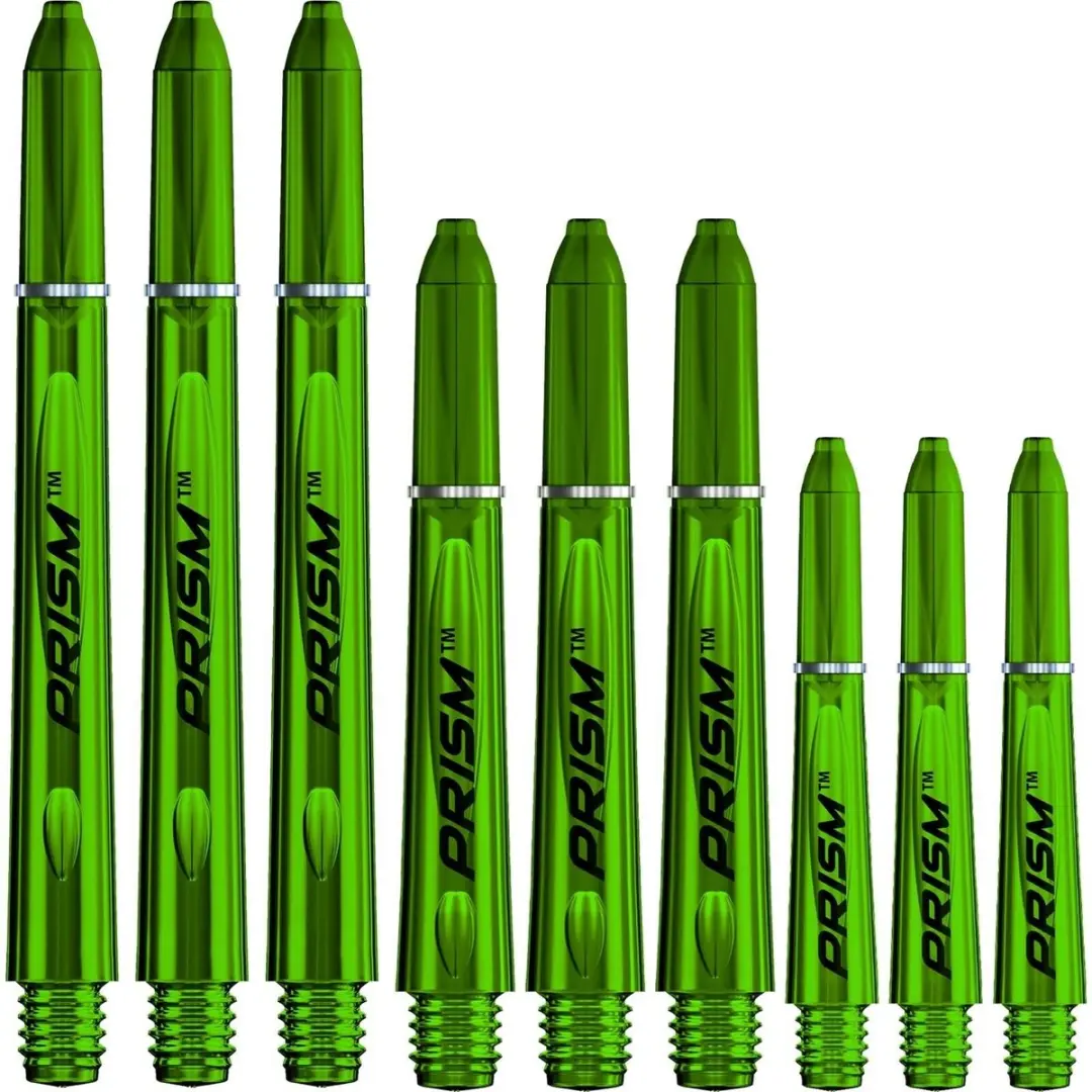 Winmau Prism Shaft Groen - 3 Stuks