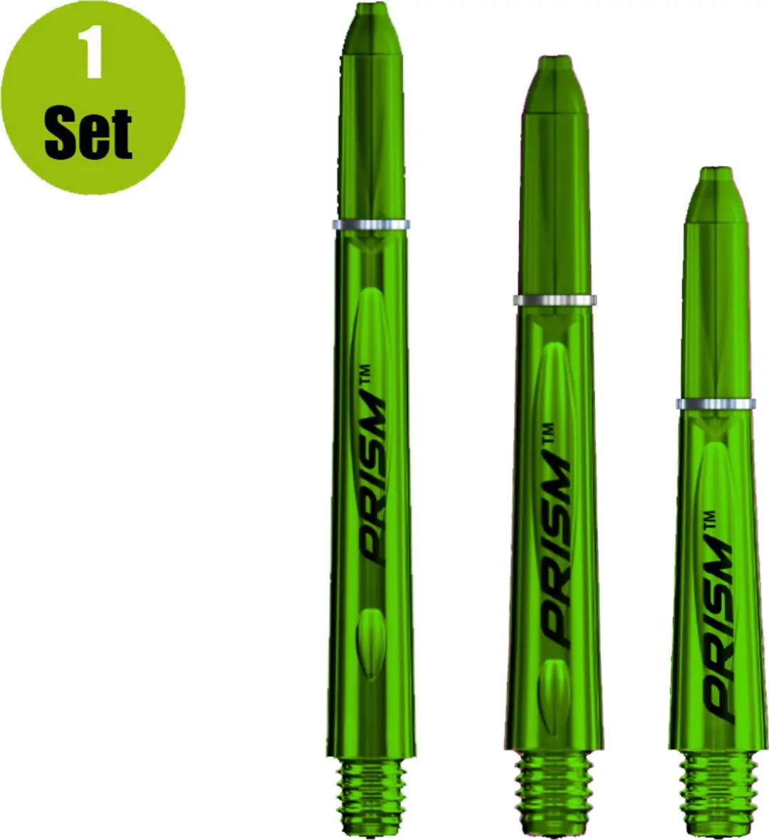 Winmau Prism Shaft Groen - 3 Stuks - afbeelding 6 van 6