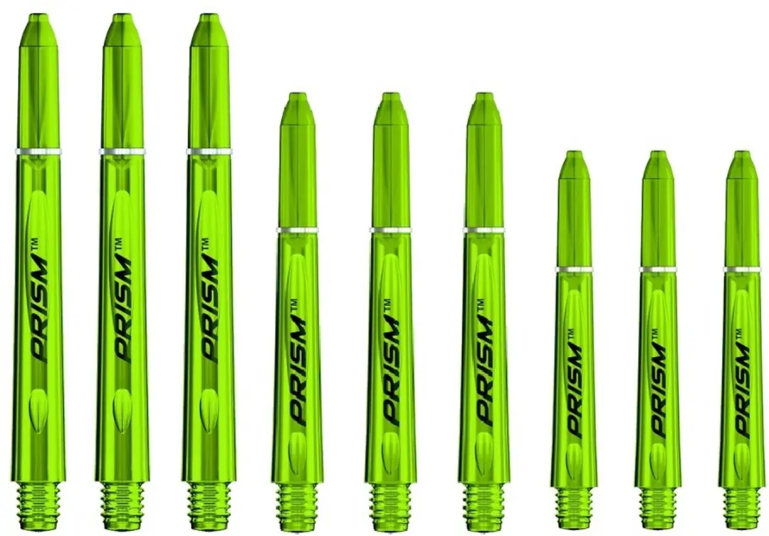 Winmau Prism Shaft Groen - 3 Stuks