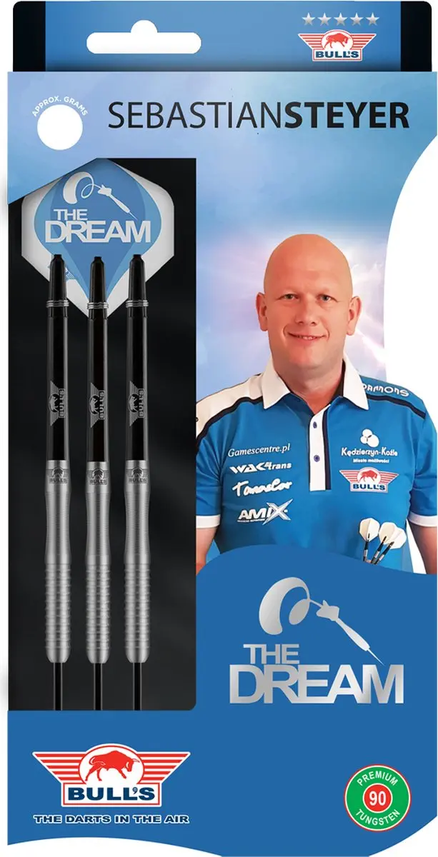 Bull's Sebastian Steyer E2 Dartpijlen 90% Tungsten 24g - 3 Stuks