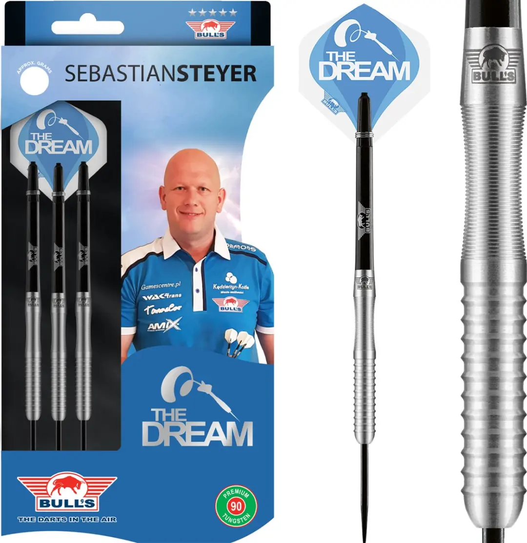 Bull's Sebastian Steyer E2 Dartpijlen 90% Tungsten 24g - 3 Stuks