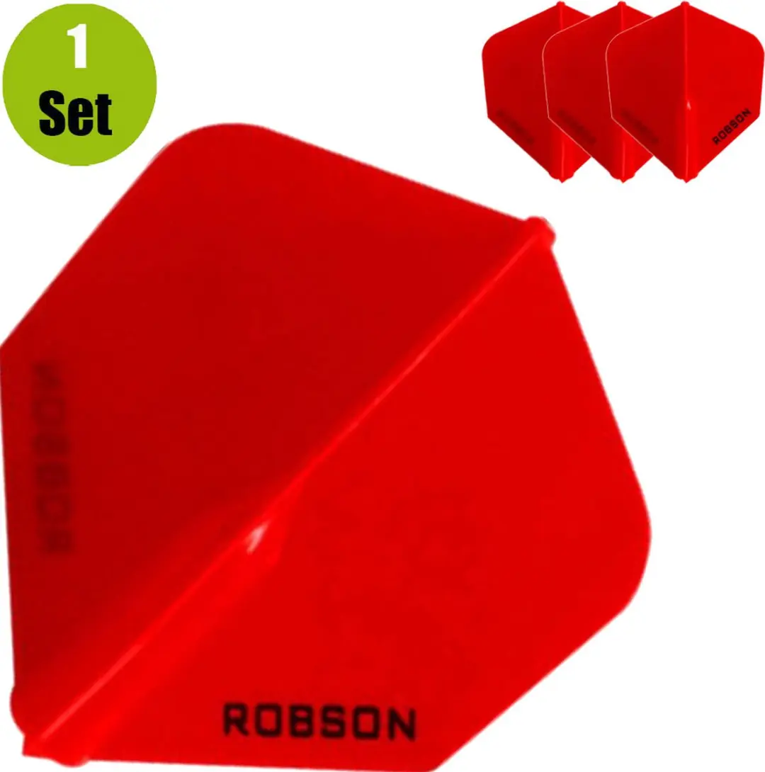 Bull's Robson Plus Flight Std. RO-51713 - 3 Stuks - Rood