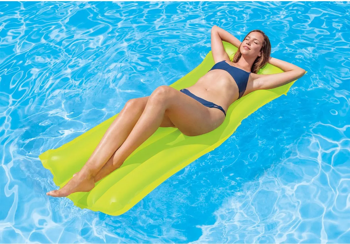 Intex Neon Frost Luchtbed - Licht Groen