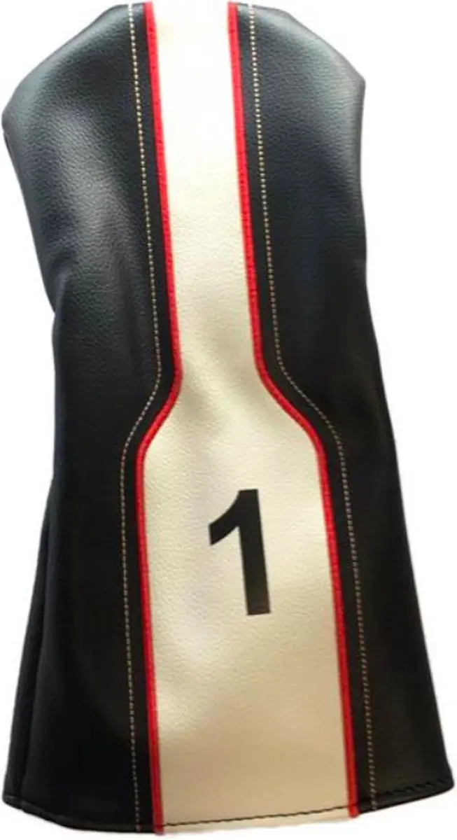 Legend Universele Driver Headcover - Zwart/Wit/Rood