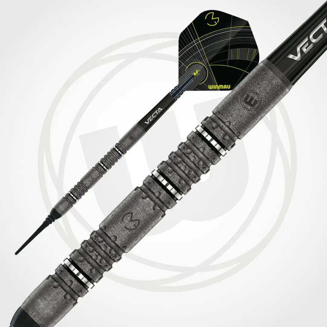 Winmau Michael van Gerwen Signature Edition 2506-18 Dartpijlen - 3 Stuks - Grijs