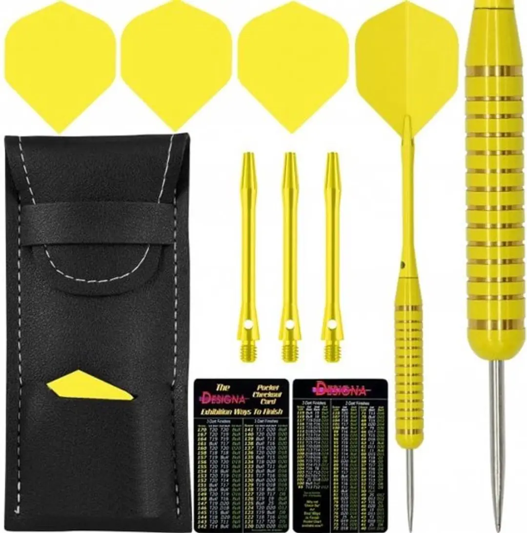 Designa Serpent Darts Steel Tip Geel - 21g - 3 Stuks