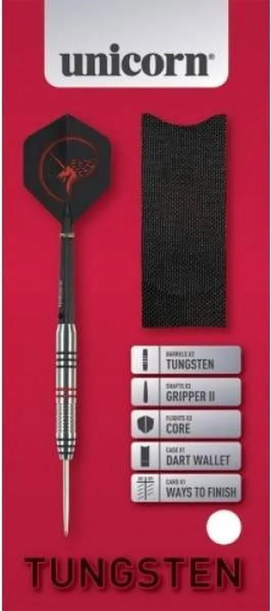 Unicorn Core Plus Tungsten Dartpijlen 3 Stuks - Zilver - afbeelding 6 van 6
