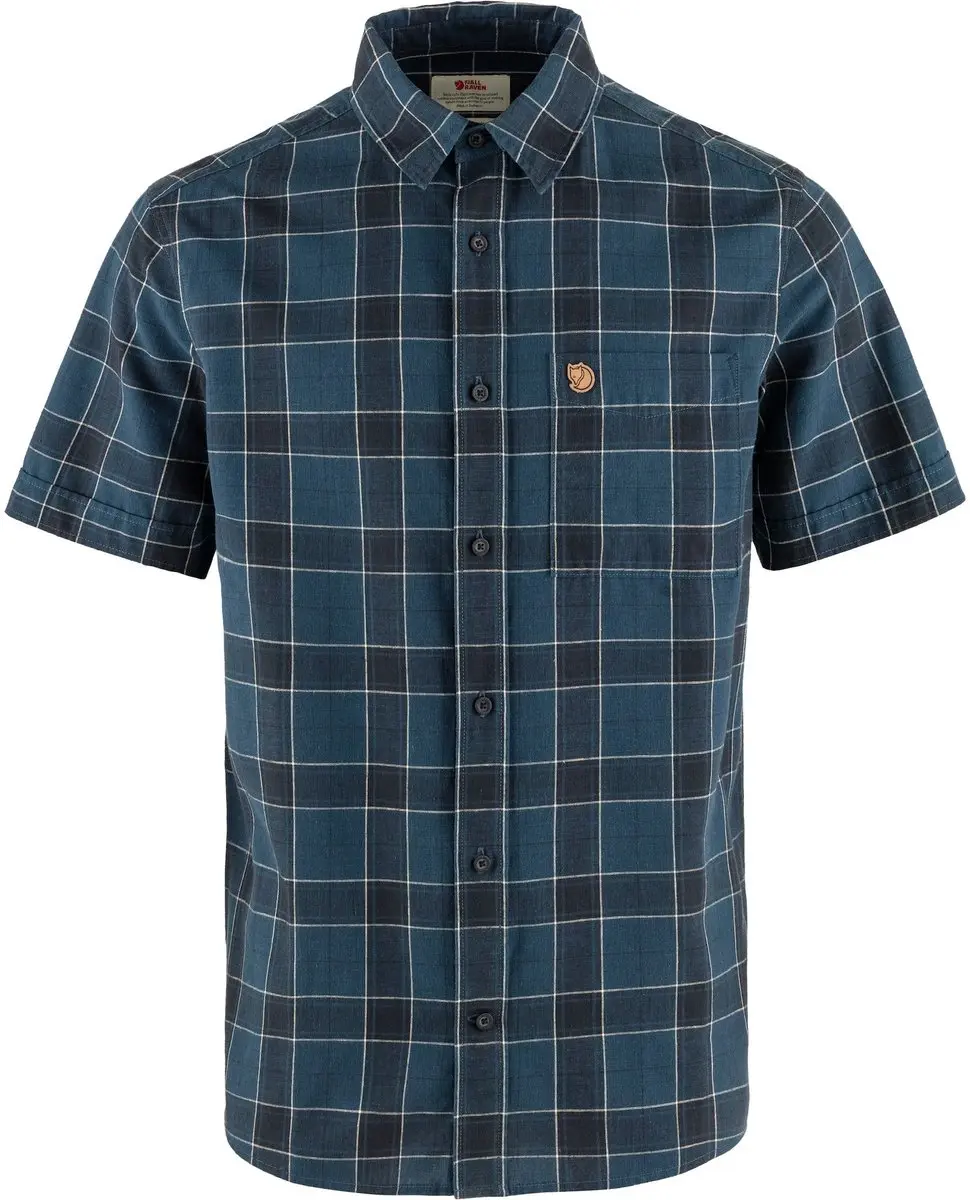 Fjällräven Ovik Travel Shirt SS M - Overhemd L - Meerkleurig