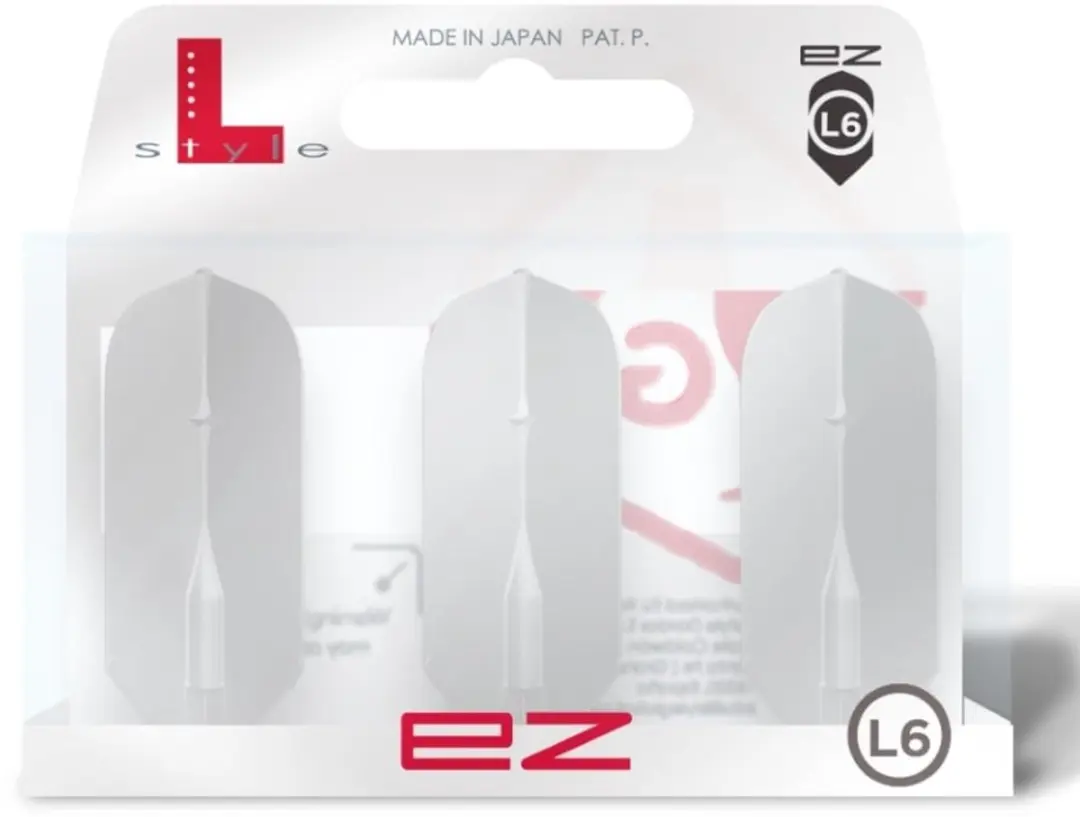 L-Style EZ L6 FP1602 Dart Flights - Wit - 3 Stuks