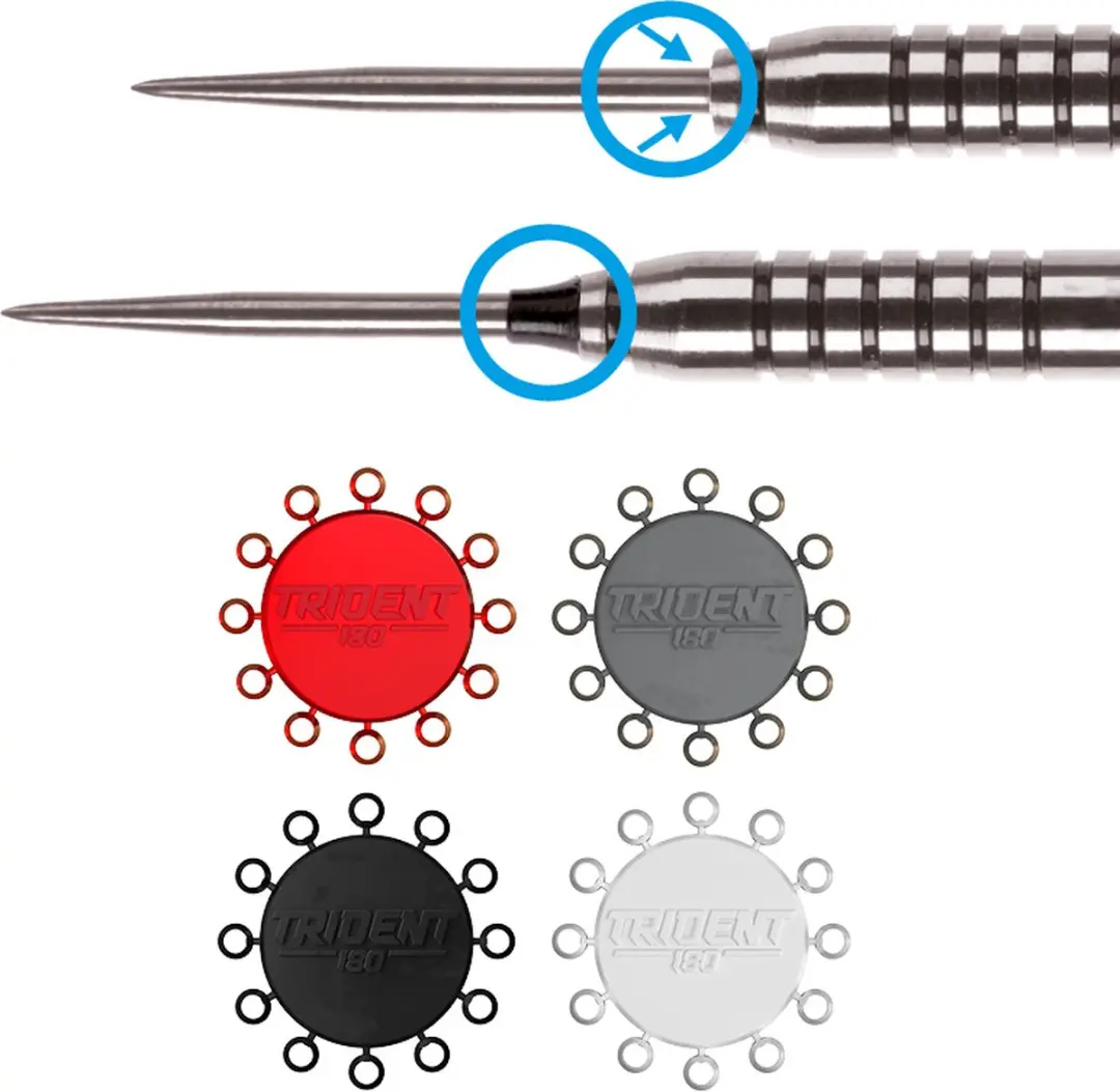 Bull's Trident 180 Dartpoint Cones 8807 - 3 Stuks - Grijs