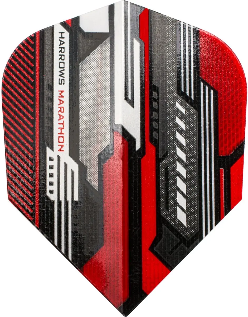 Harrows Ace Rubbergrip 22Gr - Zwart/Rood - afbeelding 6 van 6