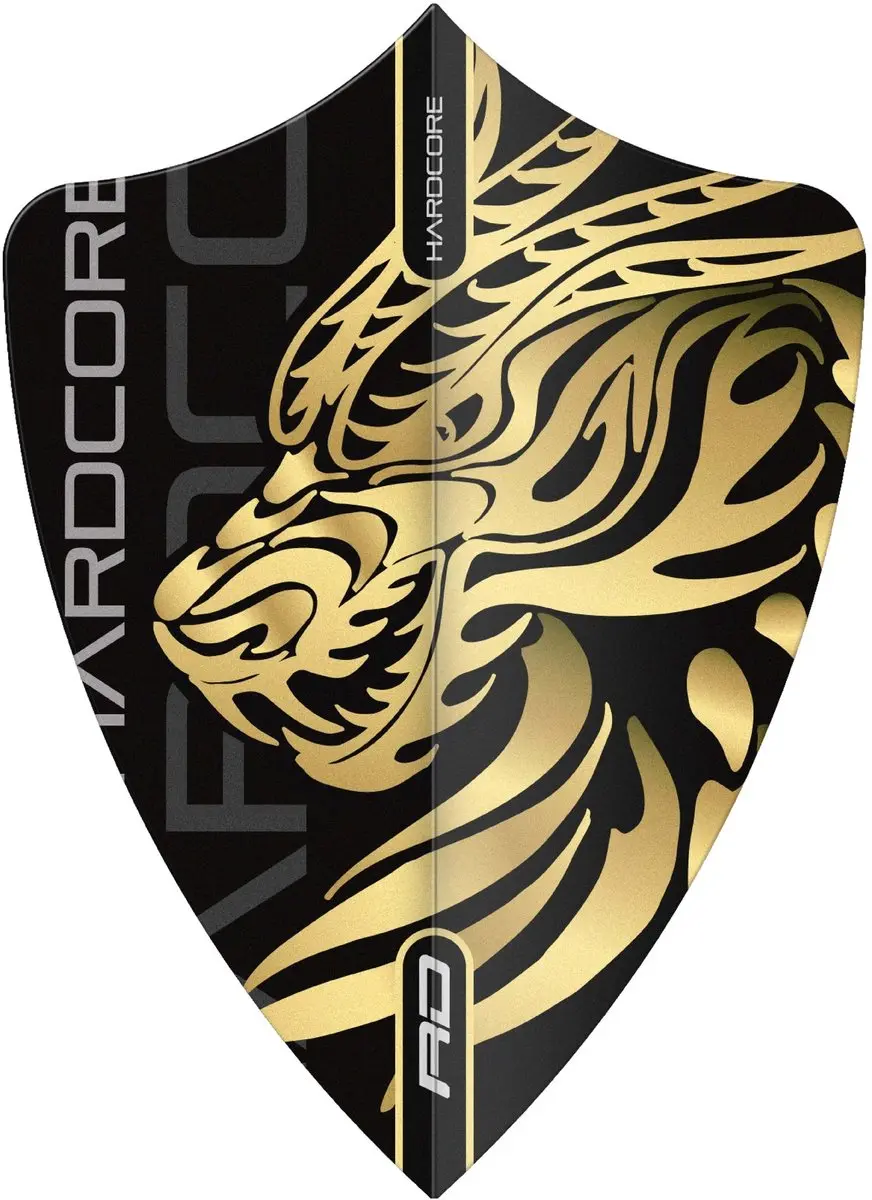 Red Dragon Jonny Clayton Hardcore Gold Dart Flights TF6796 - 3 Stuks