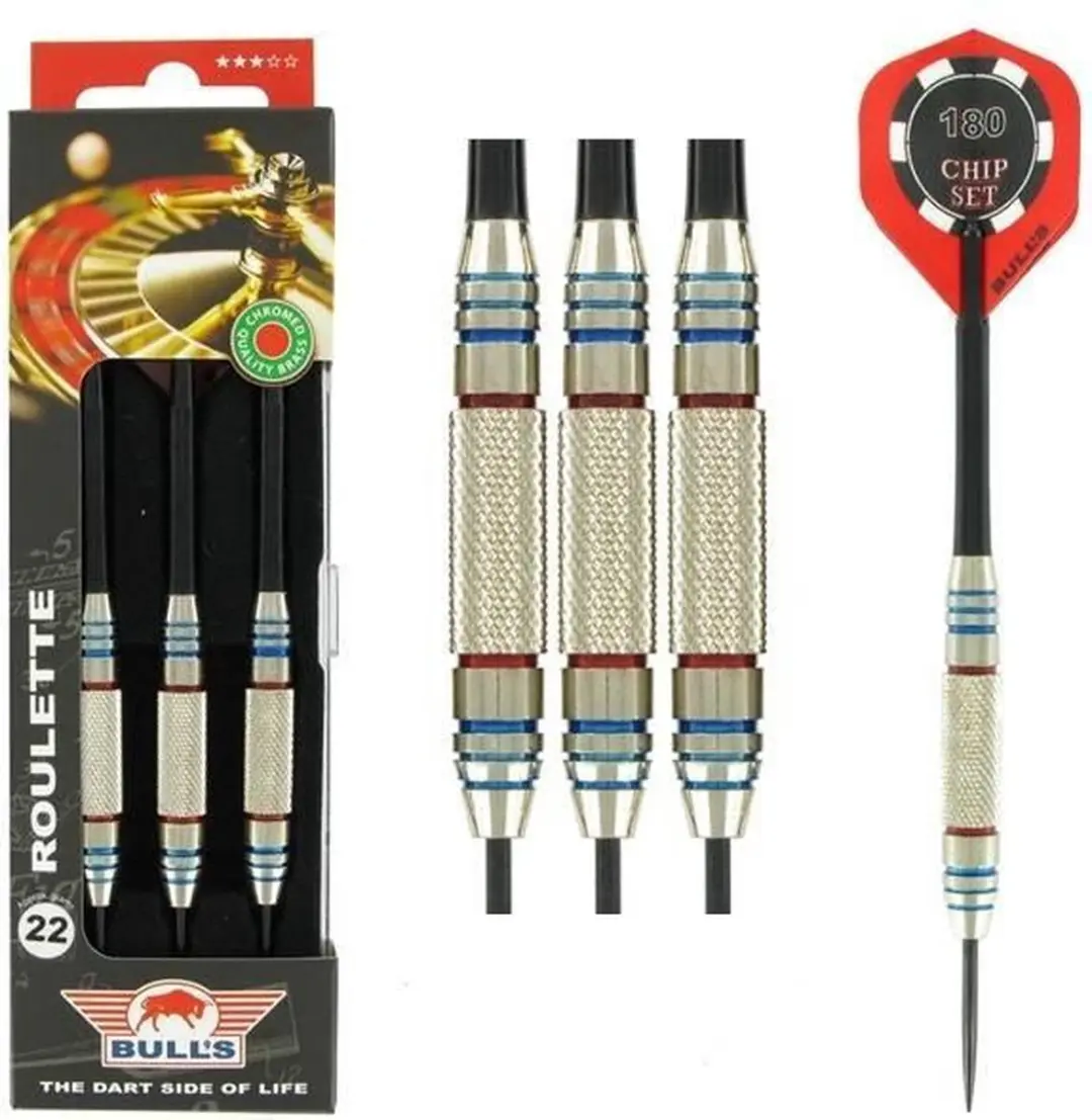 Bull's Roulette Brass Dartpijlen 21g - 3 Stuks
