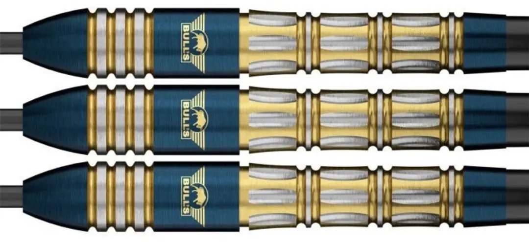 Bull's Mario Vandenbogaerde E3 90% Dartpijlen - 3 Stuks - Blauw