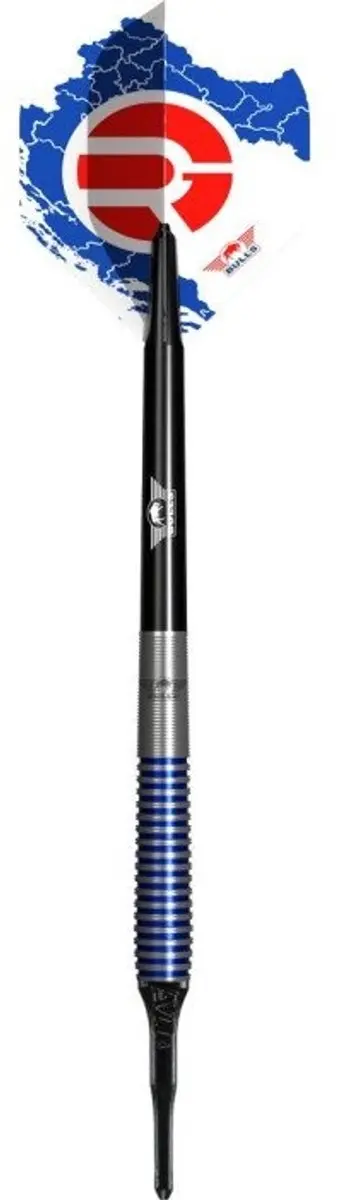 Bull's Romeo Grbavac 90% Soft Tip Dartpijlen 3 Stuks - Blauw