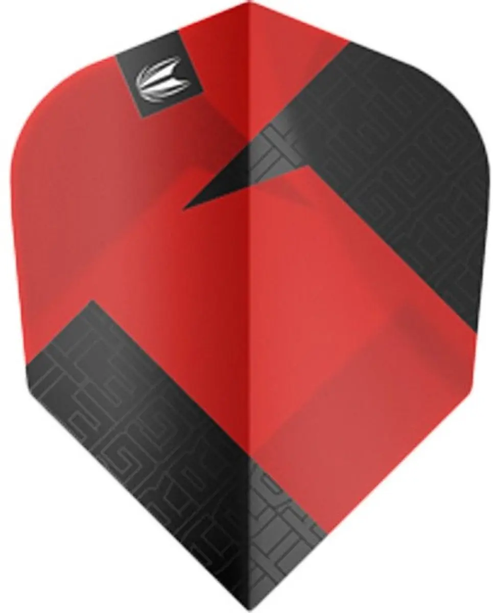 Target Tag 3 Set NO2 Dart Flights - Rood/Zwart