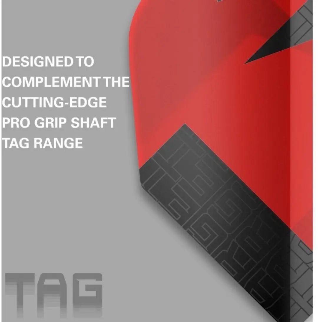 Target Tag 3 Set NO2 Dart Flights - Rood/Zwart