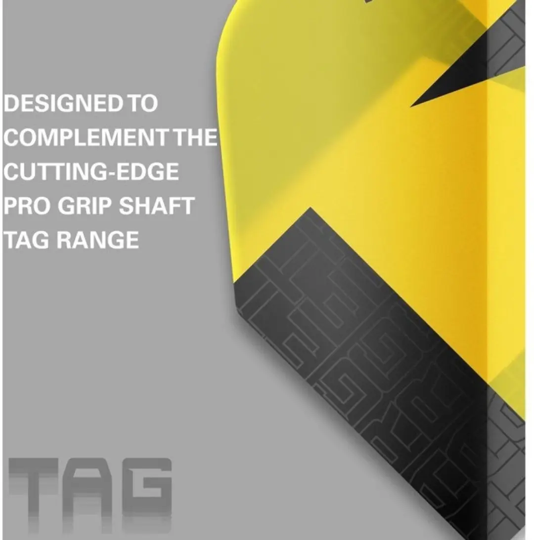 Target Tag 3 Set NO2 Dart Flights - Geel/Zwart