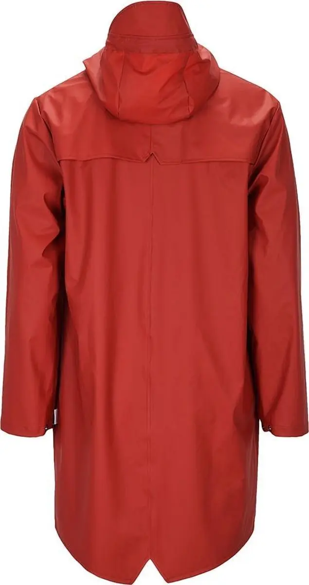 Rains Long Jacket - Herfst - Donkerrood
