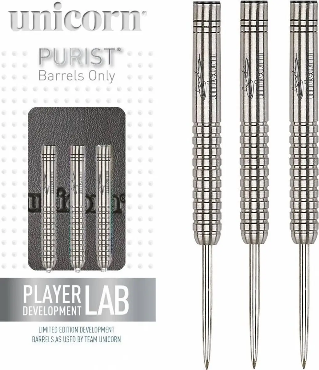 Unicorn Purist Gary Anderson W.C. Phase 1 Dartpijlen - 3 Stuks - Zilver