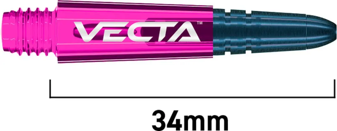 Winmau Vecta Pink Dart Shafts 3 Stuks