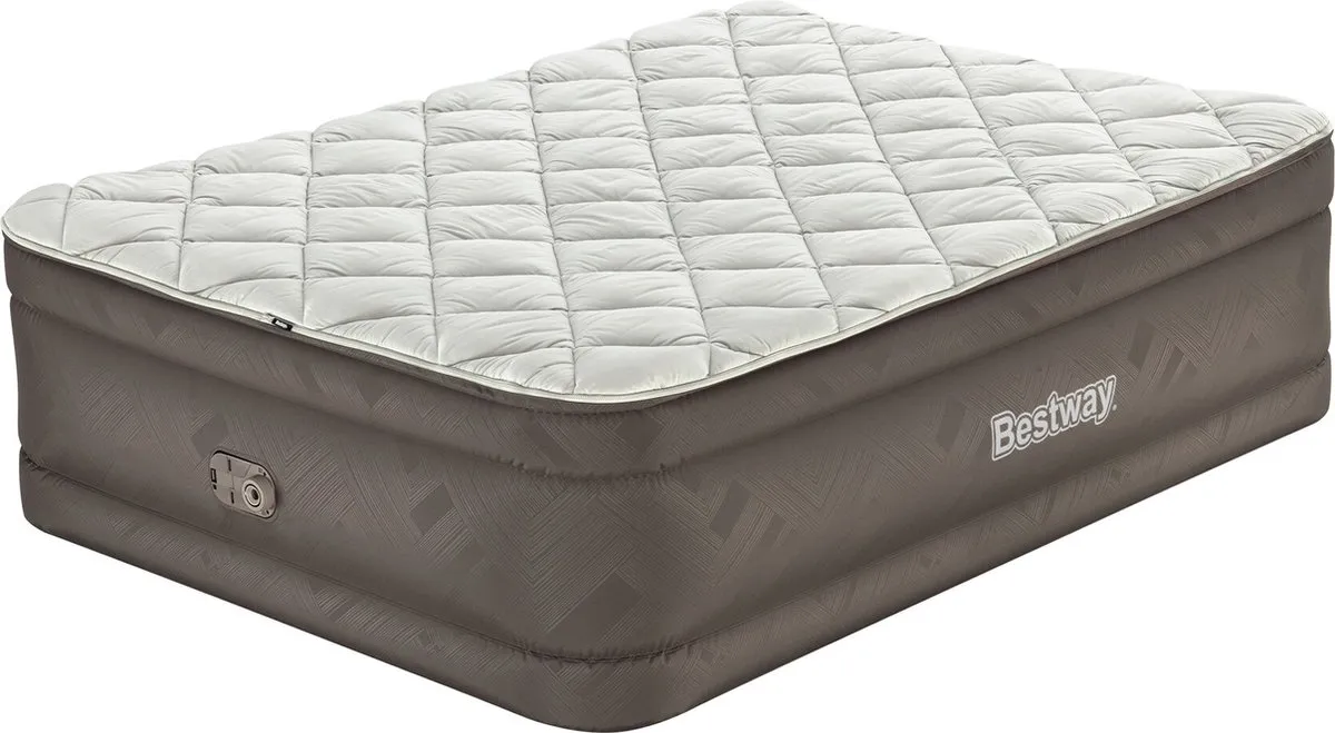 Bestway Tough-Guard Fortech Duvet Top Queensize 152cm - Bruin/Crème