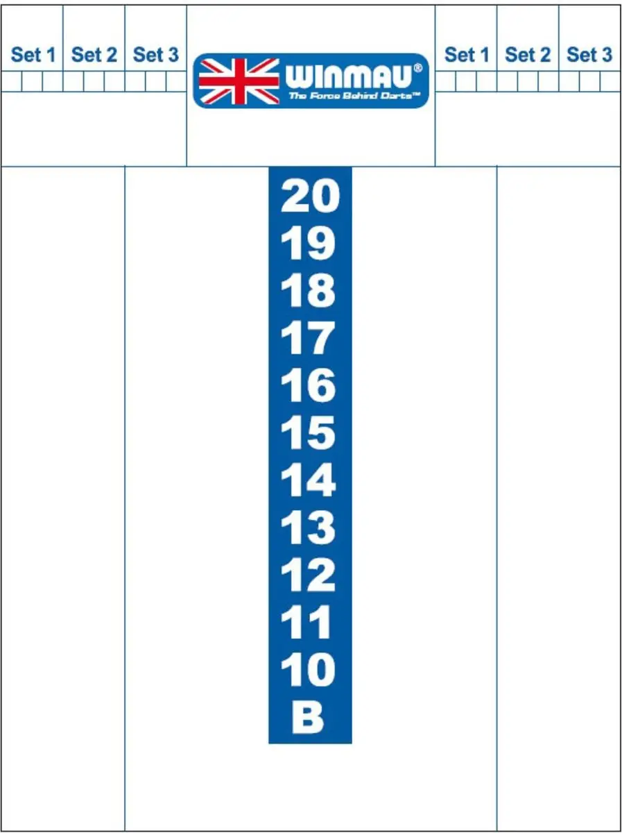 Winmau Scorebord Darts 40x30cm