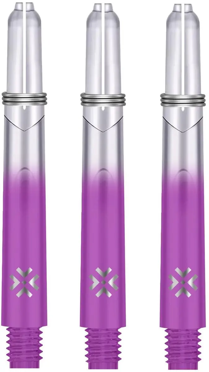 Bullet Shafts 41mm TT - Paars Clear - 3 Stuks