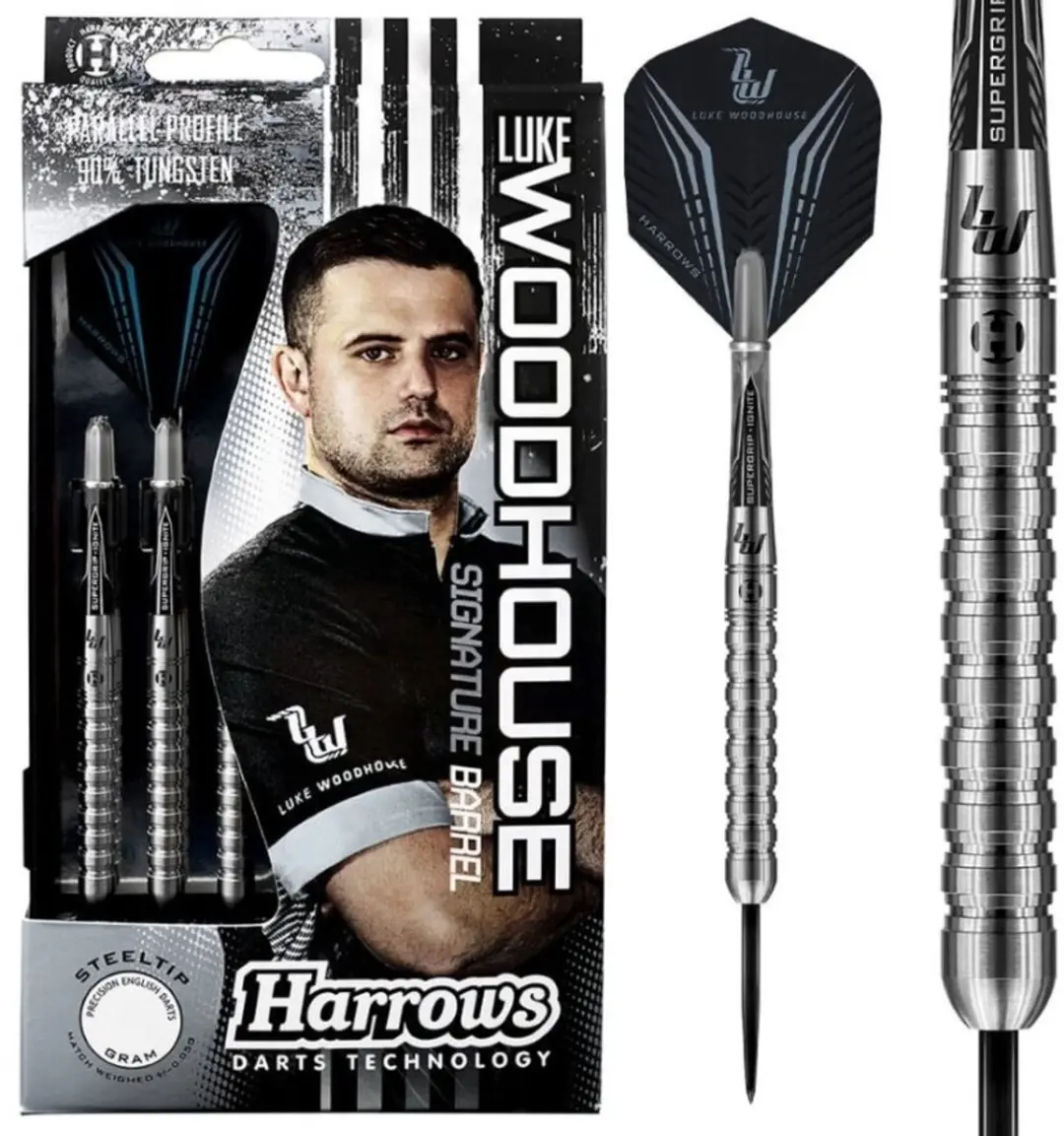 Harrows Luke Woodhouse 23g Tungsten - 3 Stuks - Zilver