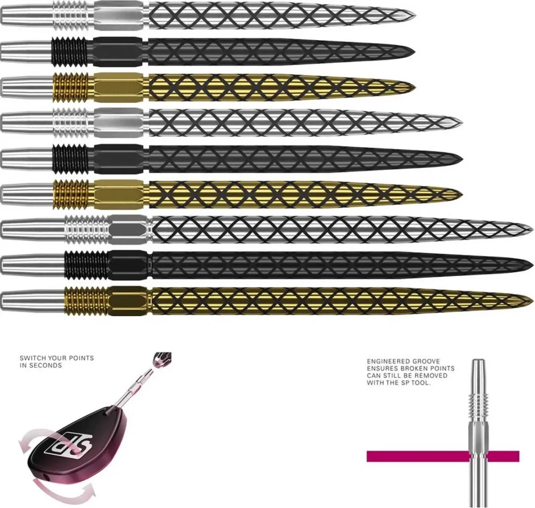 Target Diamond Pro Swiss Point Dartpunten 30mm - 3 Stuks