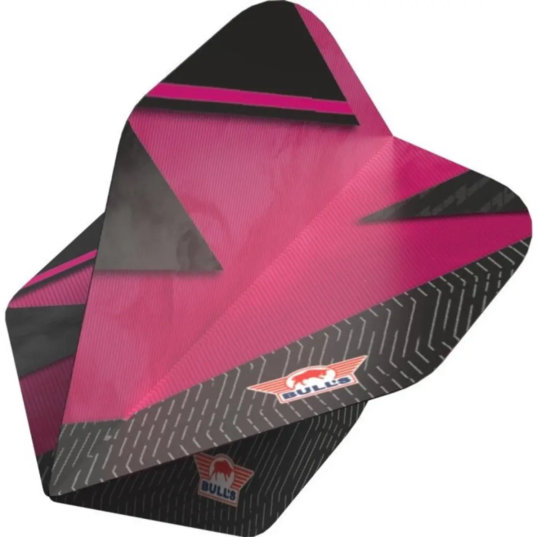 Bull's Series 100 Lightning Dart Flights BU-51011 - 3 Stuks - Roze/Zwart