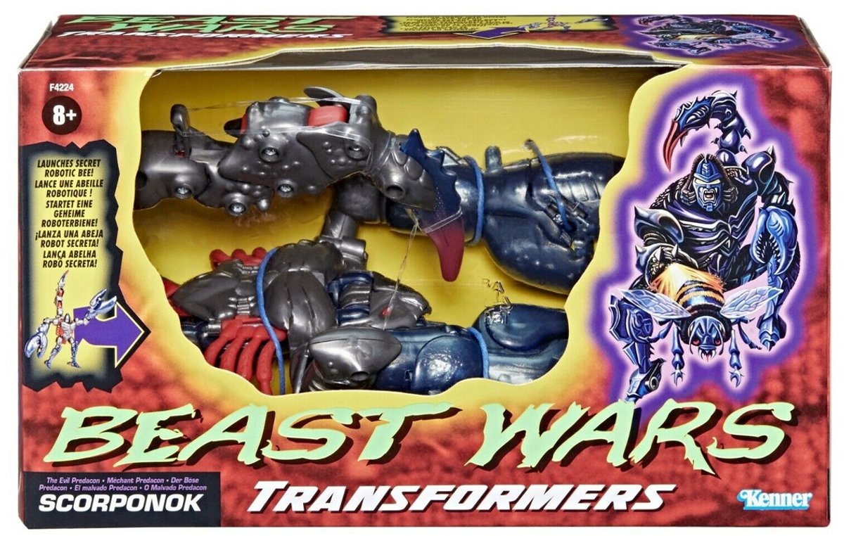 Hasbro Transformers - Transformers: Beast Wars Vintage Scorponok 23 cm Actiefiguur - Multicolours