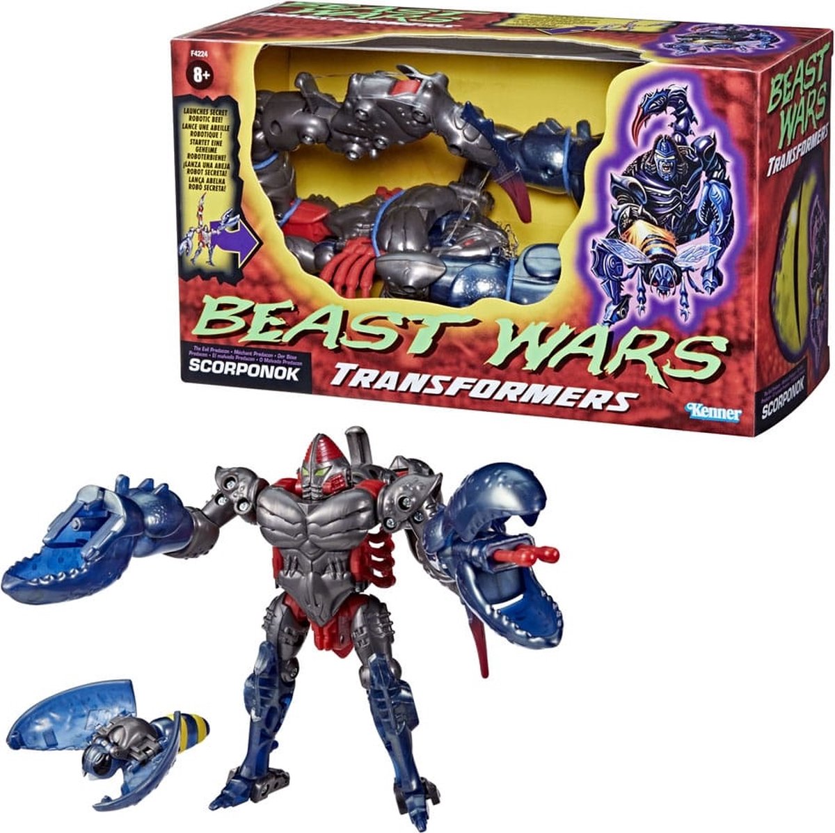 Hasbro Transformers - Transformers: Beast Wars Vintage Scorponok 23 cm Actiefiguur - Multicolours