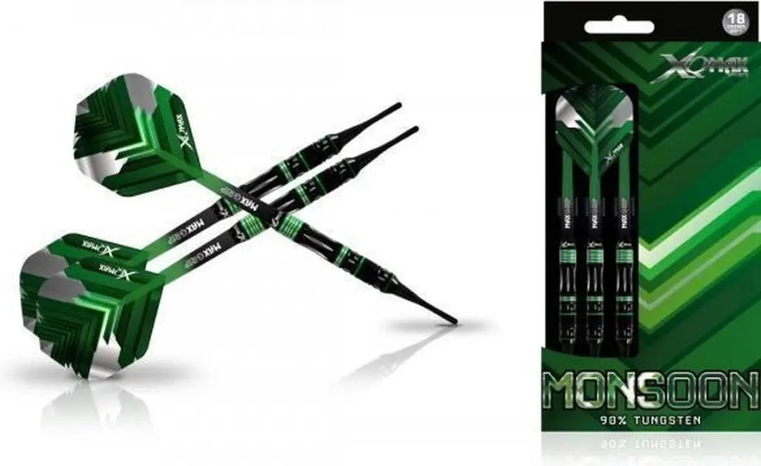 XQMax Monsoon Soft Tip - 18g - 3 Stuks - Zwart