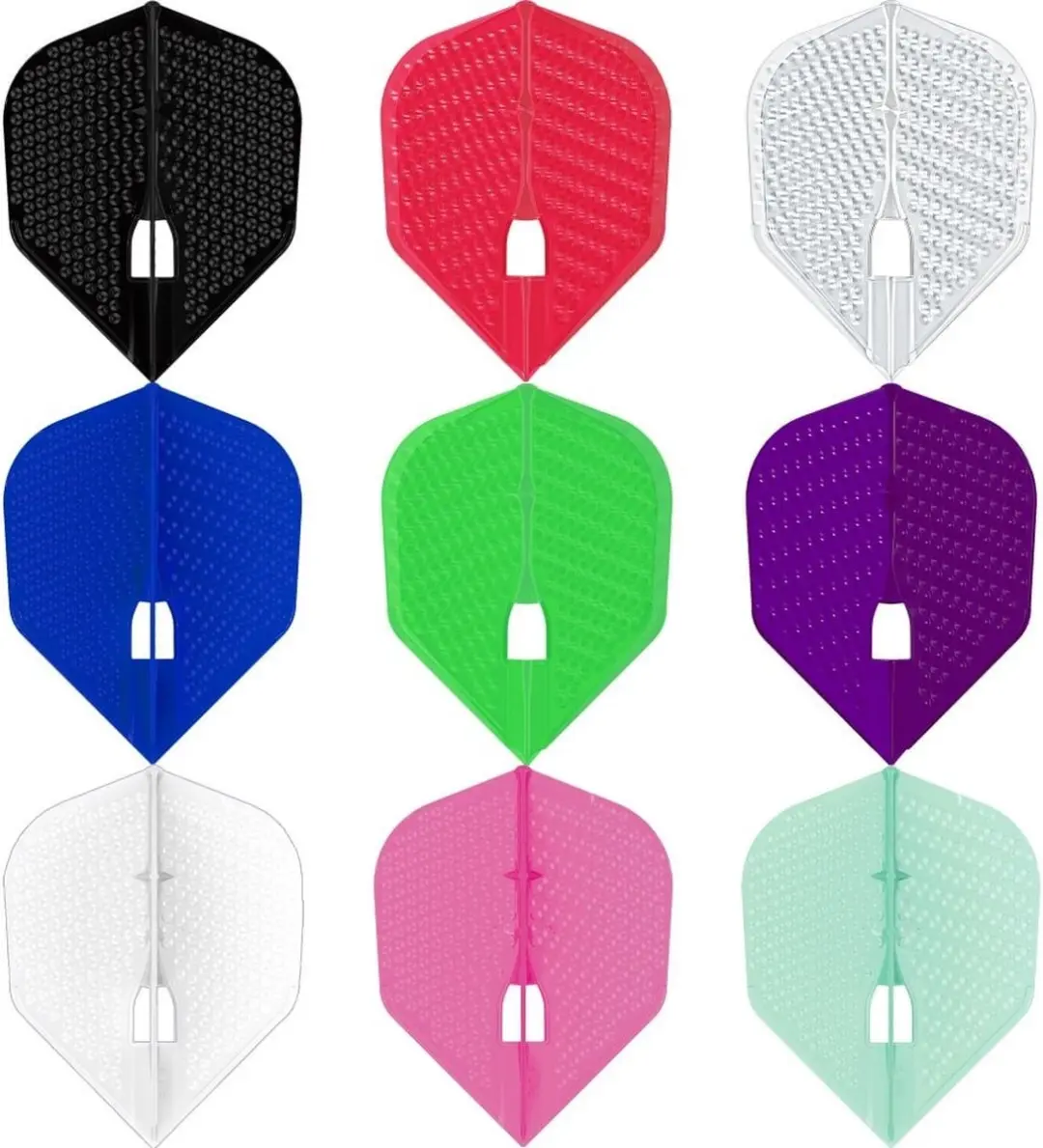 L-Style Champagne L3 Shape Dimple Pearl Pink Dart Flights FP4371 - 3 Stuks