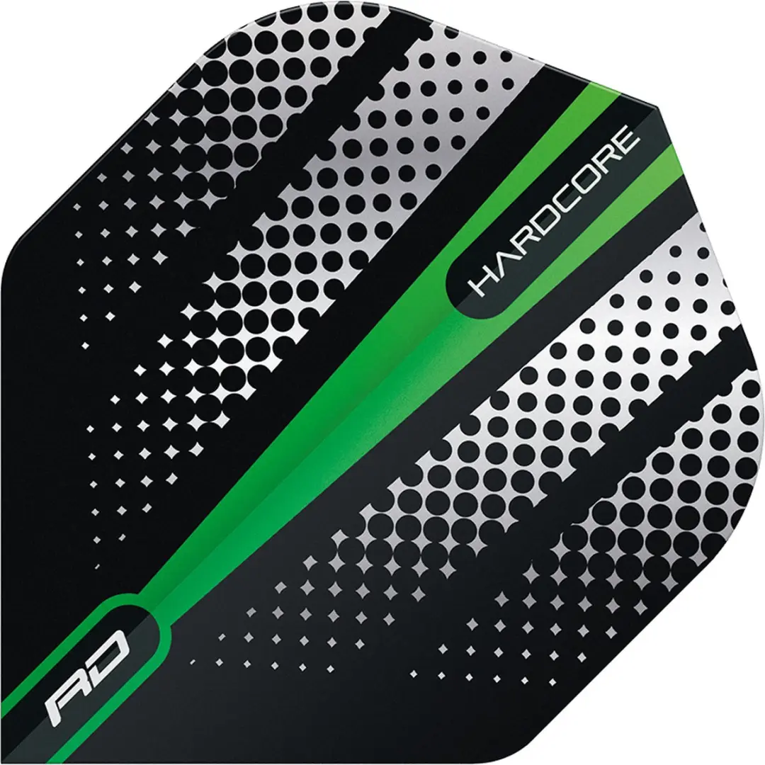 Red Dragon Hardcore Radical Green Flash Dartvleugels - 3 Stuks