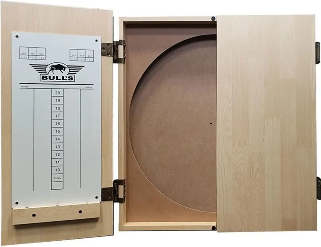 Bulls Deluxe Dartkabinet Light Oak