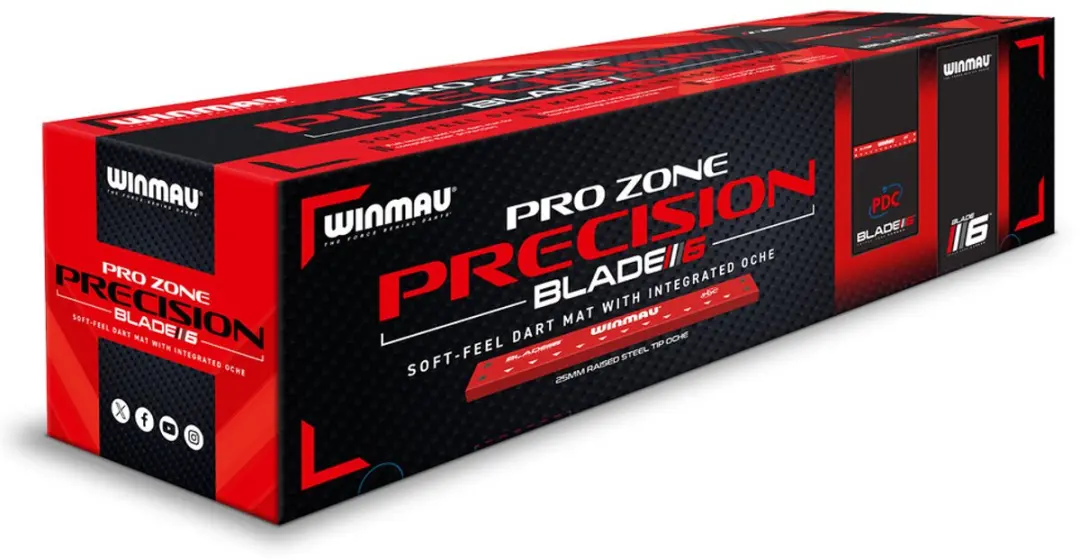 Winmau Pro Zone Precision Blade 6 Dartmat - Zwart