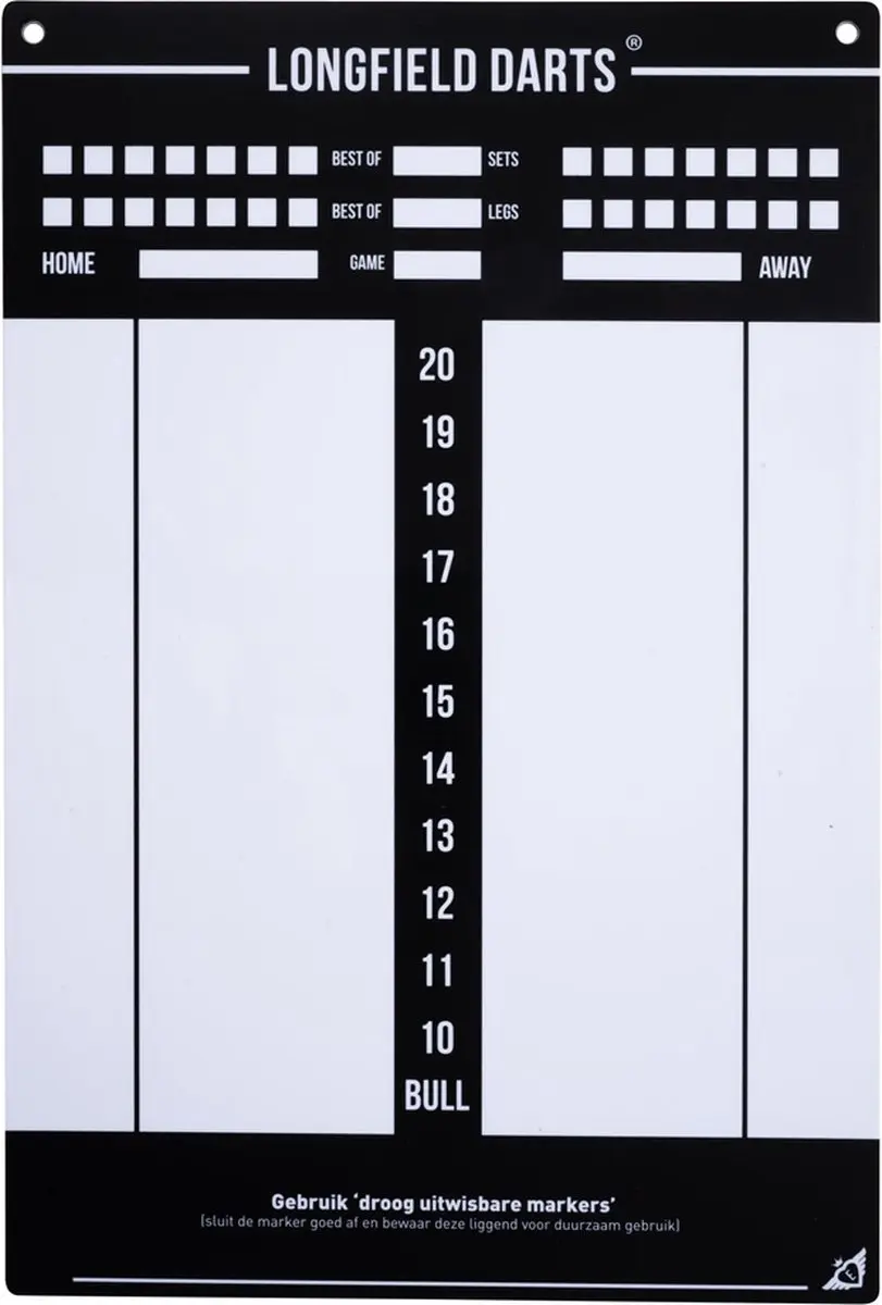 Longfield Darts Tournament Dartset 065026 - 8-delig Zwart