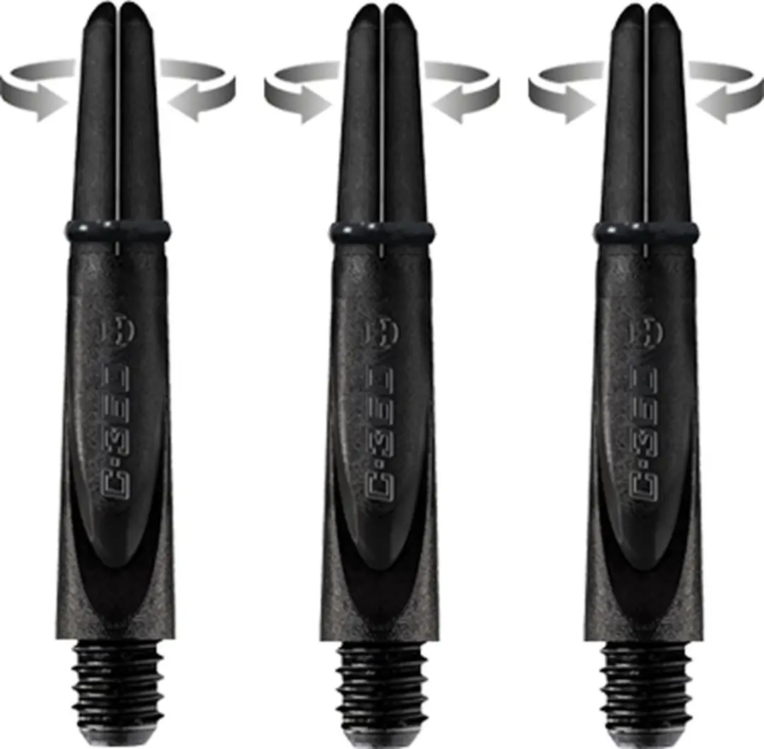 Harrows Carbon 360 Shafts SH2060 - 3 Stuks - Zwart