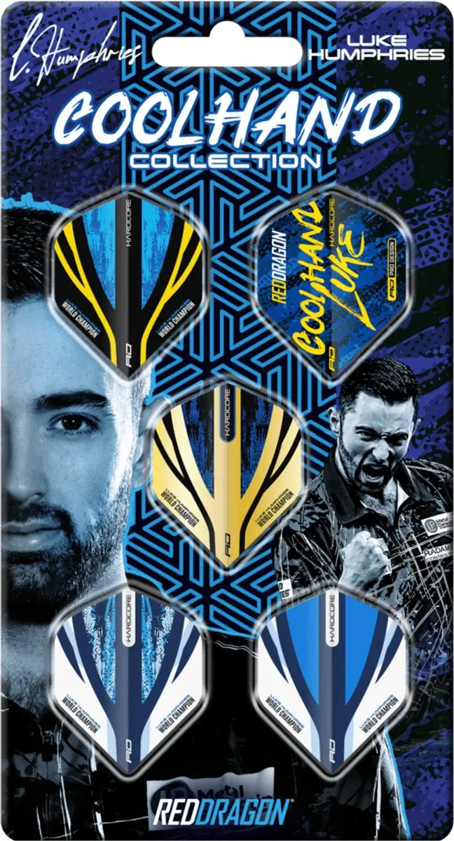 Red Dragon Luke Humphries Hardcore Flight Collection Dart Flights